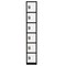 Adiroffice 12 in W, 12 in D, 72 in H, Steel ADI629-206-B-W - alternate 1